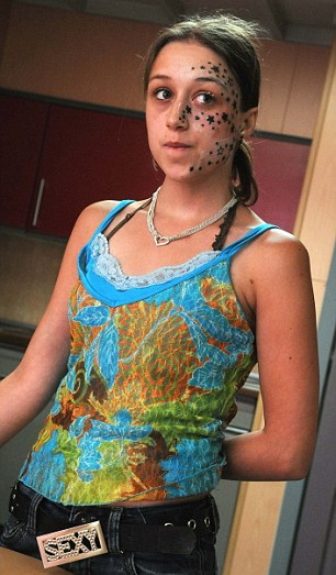 A teenage girl who claimed 56 stars were tattooed on her on her face as she 