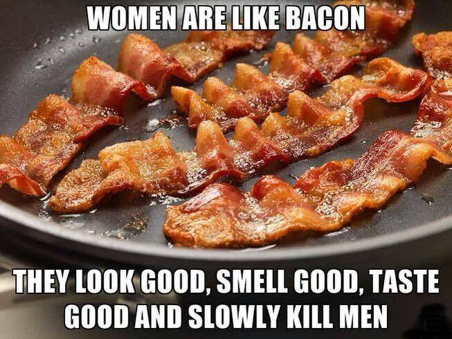 women-bacon