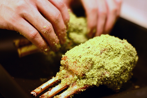 gordon-ramsays-herb-crusted-rack-of-lamb-prep